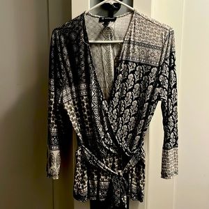 women’s INC faux wrap top